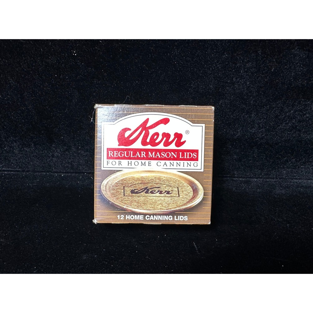 Kerr Regular Mason Lids for Home Canning 12 Count Box 070610000714 Gold
